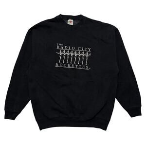 VTG 90's The Radio City Rockettes Crewneck Sweater Black XL
